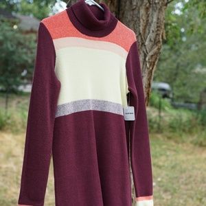 Free People Sweater Dress - Retro Vibes - Small